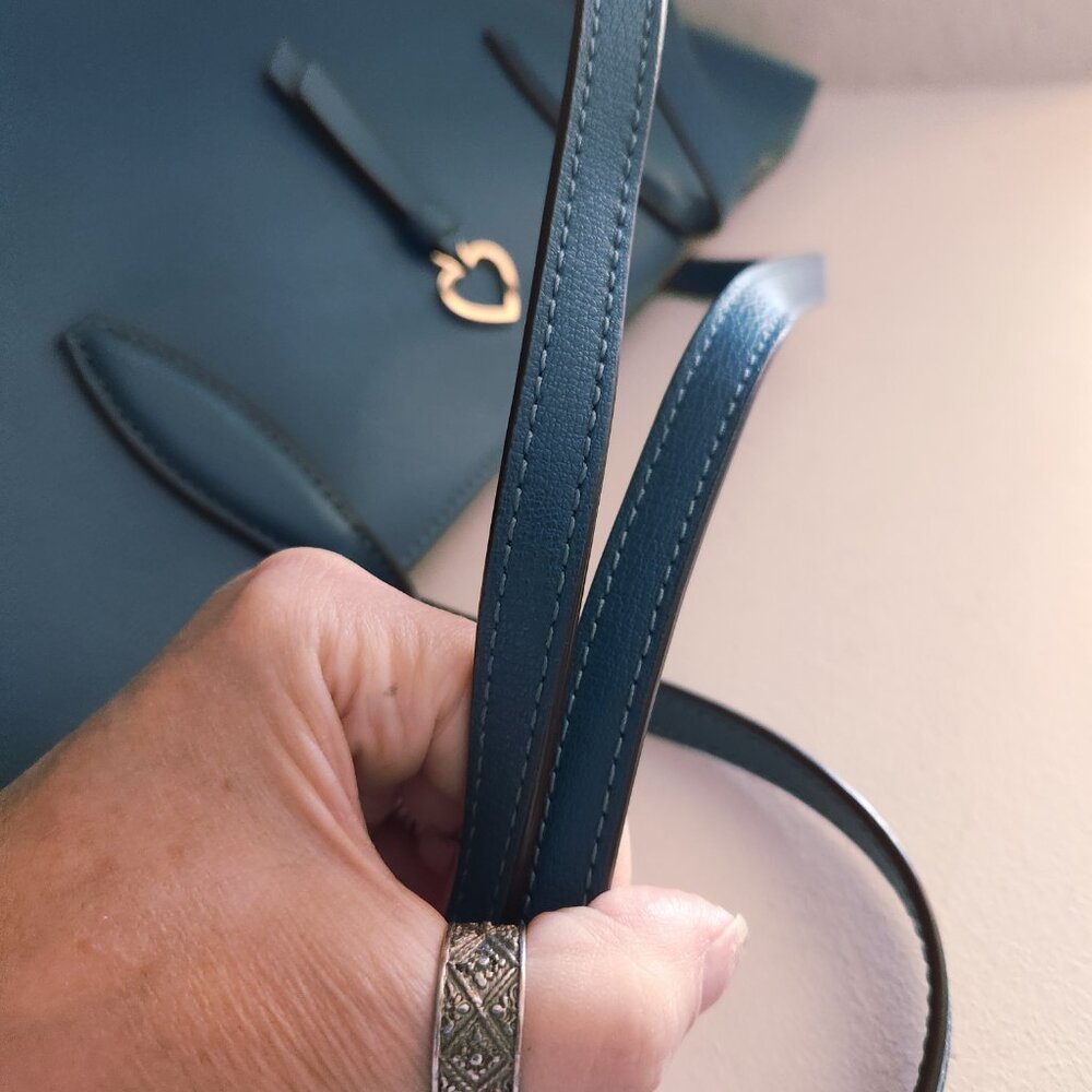 Kate Spade New York Teal Shoulder Bag Purse - Picture 5 of 14